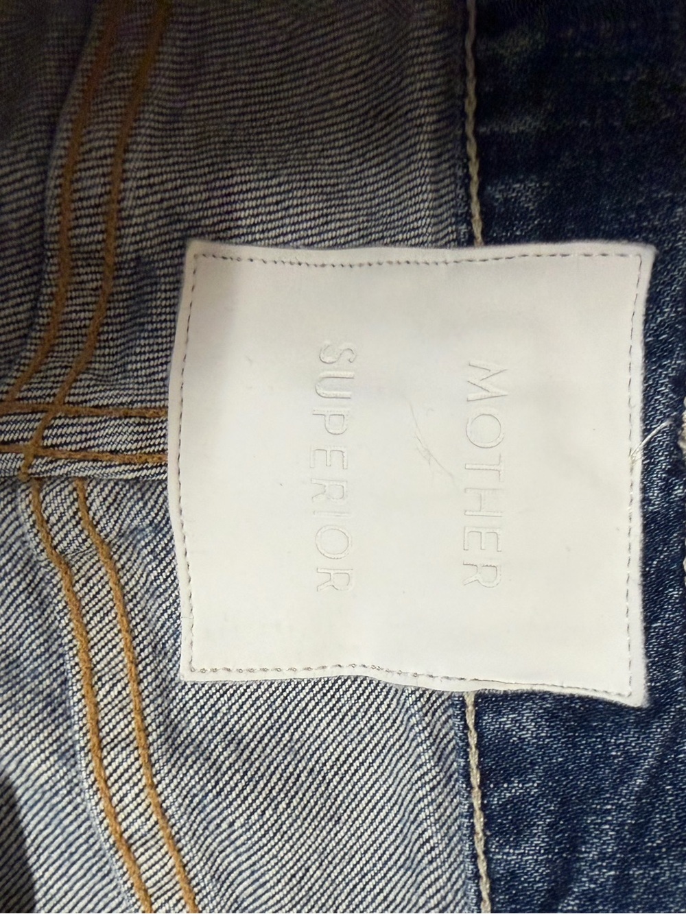 MOTHER Superior The Hustler Women’s Sz 33 High Rise Cropped Straight Jeans READ* - Picture 14 of 16